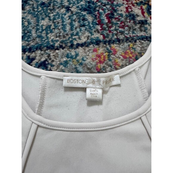 Boston Proper Women's Sleeveless Pleated Peplum Blouse Size Large - Picture 4 of 7